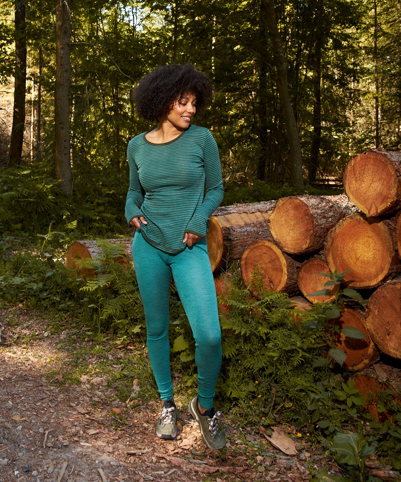Leggings Merinowolle melange