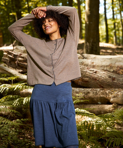 Cardigan Merinowolle melange