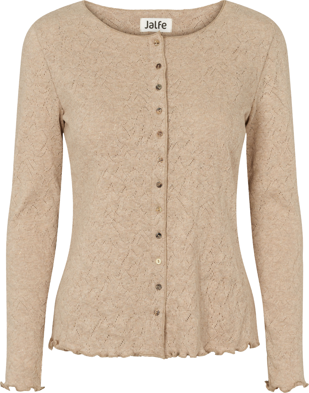 Cardigan org. cotton jacquard