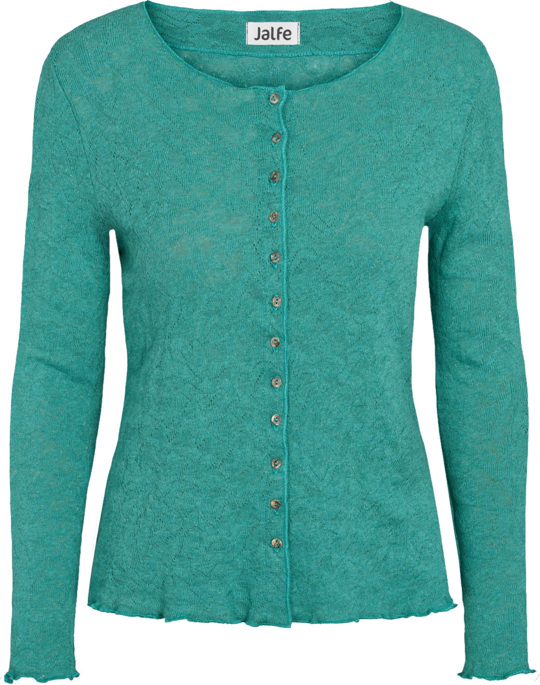 Cardigan org. cotton jacquard