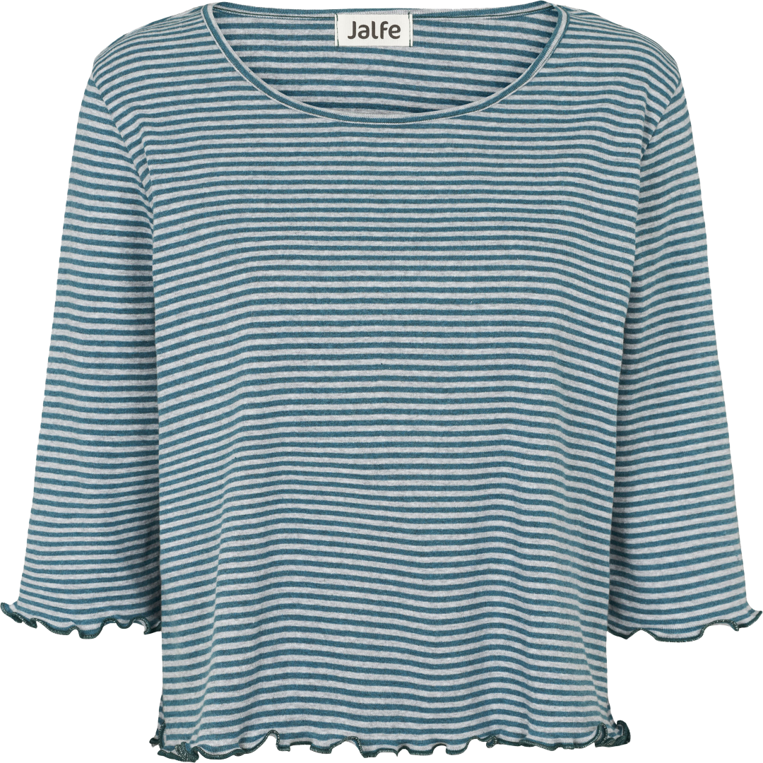Oversize blouse org. cotton narrow stripes