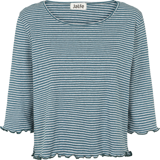 Oversize blouse org. cotton narrow stripes