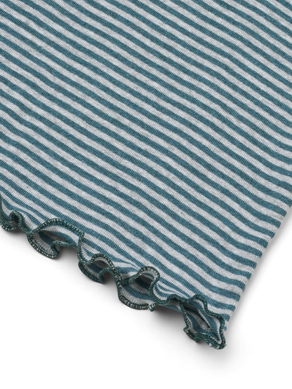 Oversize blouse org. cotton narrow stripes