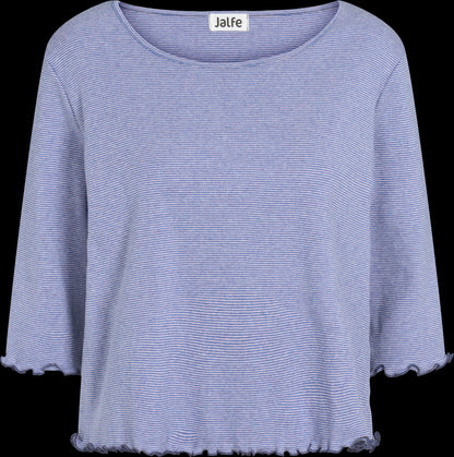 Oversize blouse org. cotton fine stripes