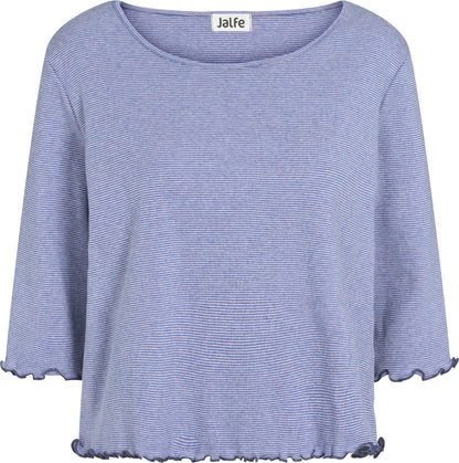 Oversize blouse org. cotton fine stripes