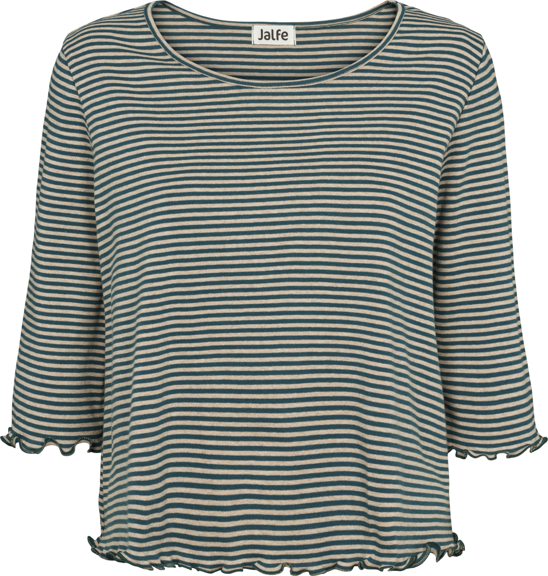 Oversize blouse org. cotton narrow stripes